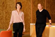 Sony Pictures Animation presidents Damien de Froberville and Kristine Belson were photographed Feb. 2 at their L.A. offices.
