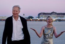 Stellan Skarsgard and Elle Fanning in Joachim Trier’s Sentimental Value.