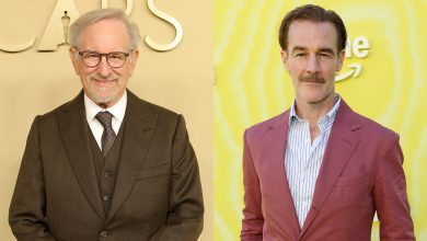 Steven Spielberg and James Van Der Beek