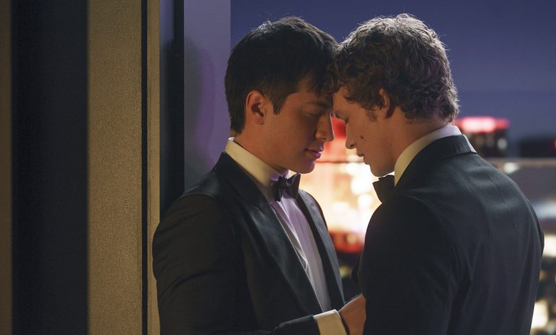 Hudson Williams and Connor Storrie in Heated Rivalry