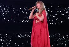 Taylor Swift performing during one of the final shows of her Eras Tour in Vancouver.