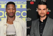 Jonathan Majors and Ben Shapiro