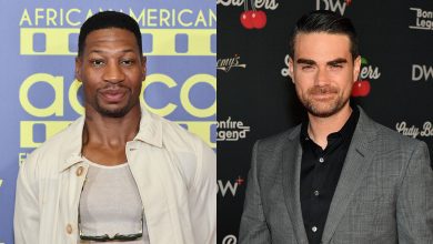 Jonathan Majors and Ben Shapiro