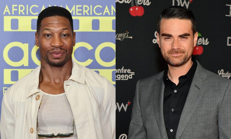 Jonathan Majors and Ben Shapiro