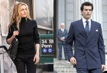 Love Story: John F. Kennedy Jr. and Carolyn Bessette, (l-r) Sarah Pidgeon as Carolyn Bessette Kennedy, Paul Kelly as John F. Kennedy Jr.