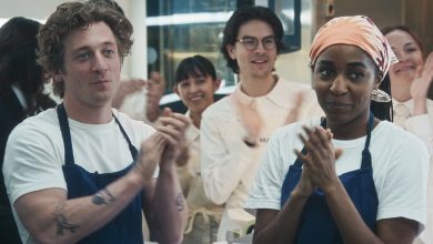 Jeremy Allen White (left) as Carmen “Carmy” Berzatto and Ayo Edebiri as Sydney Adamu in