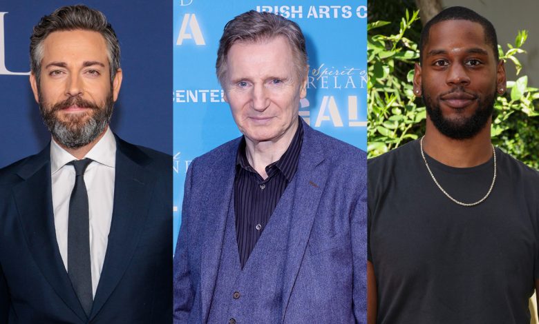 Zachary Levi, Liam Neeson and Quincy Isaiah