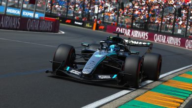 George Russell of Great Britain driving the (63) Mercedes AMG Petronas F1 Team W17 on track during final practice ahead of the F1 Grand Prix of Australia at Albert Park Grand Prix Circuit on March 7, 2026 in Melbourne, Australia.