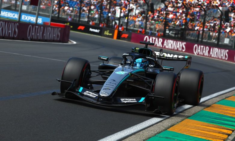 George Russell of Great Britain driving the (63) Mercedes AMG Petronas F1 Team W17 on track during final practice ahead of the F1 Grand Prix of Australia at Albert Park Grand Prix Circuit on March 7, 2026 in Melbourne, Australia.