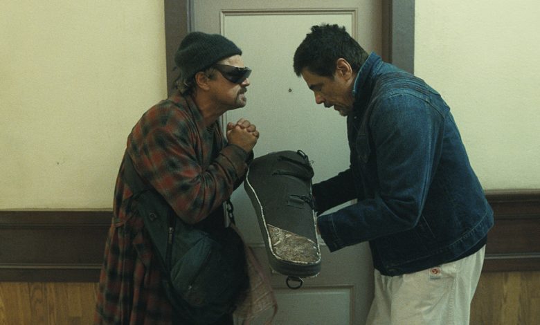 Leonardo DiCaprio and Benicio del Toro in One Battle After Another